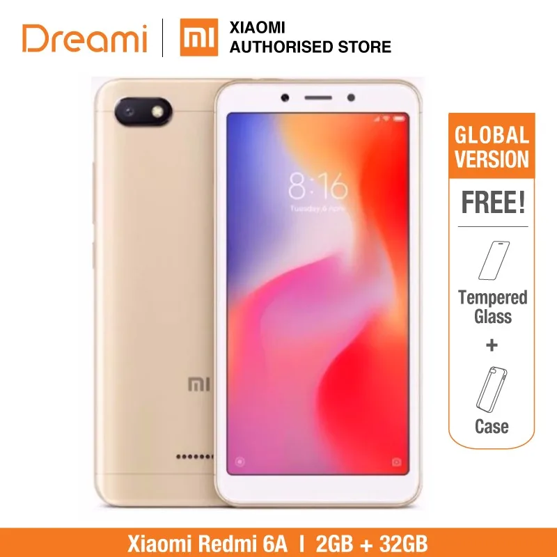 Xiaomi Redmi 6A глобальная версия 32 Гб rom 2 ram (новый и запечатанный)|Смартфоны| |