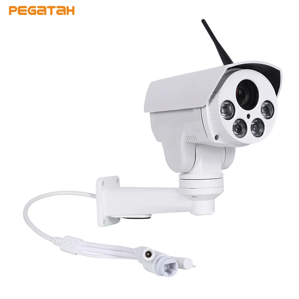 HD WIFI P2P наружная пуля 4X оптический зум 2 8 12 мм объектив Mini PTZ Bullet AHD камера 4PCS Array Leds IR