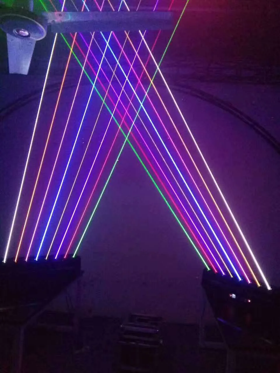 Полноцветный RGB движущийся 8 головок 3 2 Вт/8 Вт Лазерный занавес|Эффект освещения