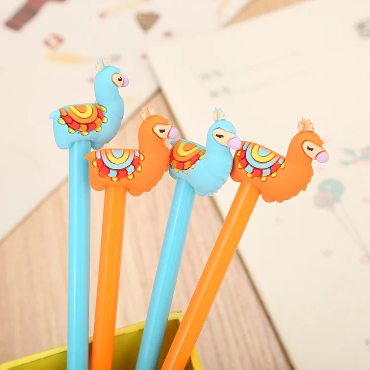 

40pc/lot cartoon camel Gel ink pen/creative animal student office fountain water pen / signature pen/children gift