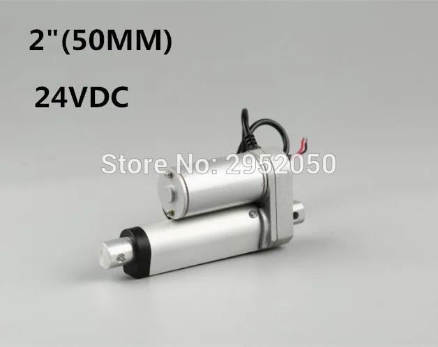 24V 50 мм/2 дюйма ход 900N /198LBS микро линейный привод электрический ТВ Лифт