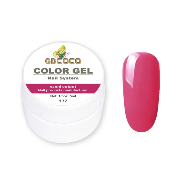 132 Gdcoco лак для ногтей, маникюрный дизайн, чистый цвет, Гель-лак для ногтей, canny, гель-краска, замачивается, СВЕТОДИОДНЫЙ УФ-гель для ногтей, лак, лампа, цвет геля - Цвет: 132