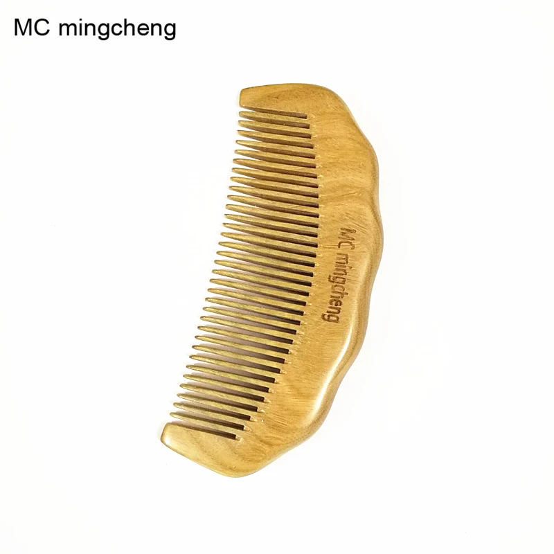 

MC High Quality Natural Comb Head Massager Hair Combs Handmade Wooden Green Sandalwood Wood Comb Hair Care