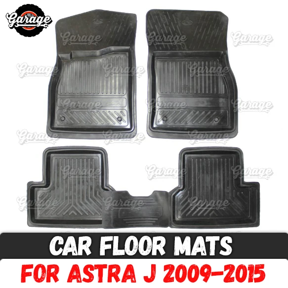 Автомобильные коврики для Opel Astra J 2009-2015 резиновые 1 комплект/4 шт. или 2 аксессуары