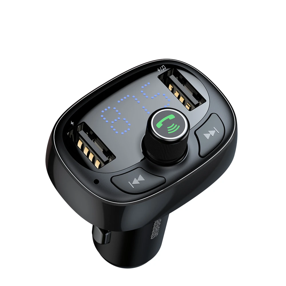 BASEUS светодиодный Экран Dual USB Зарядное устройство автомобиль Стайлинг 3.4A быстрый
