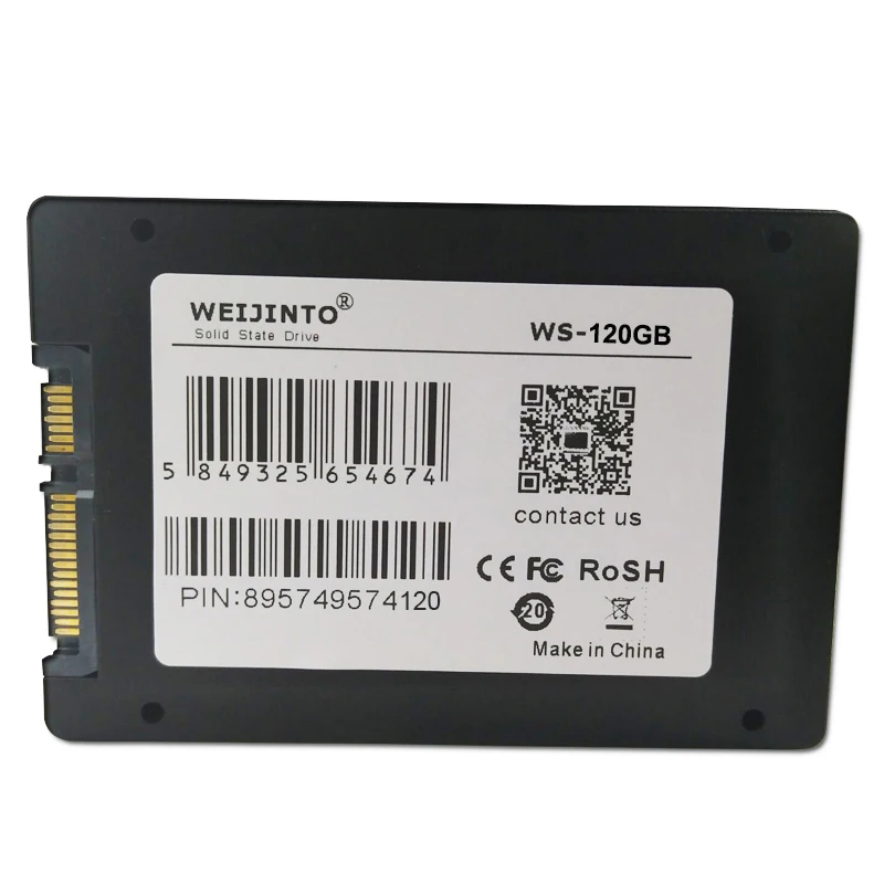 WEIJINTO 2 5 SATA SATA2 SATA3 SSD 16 ГБ 32 60 120 240 Внутренний твердотельный жесткий диск для