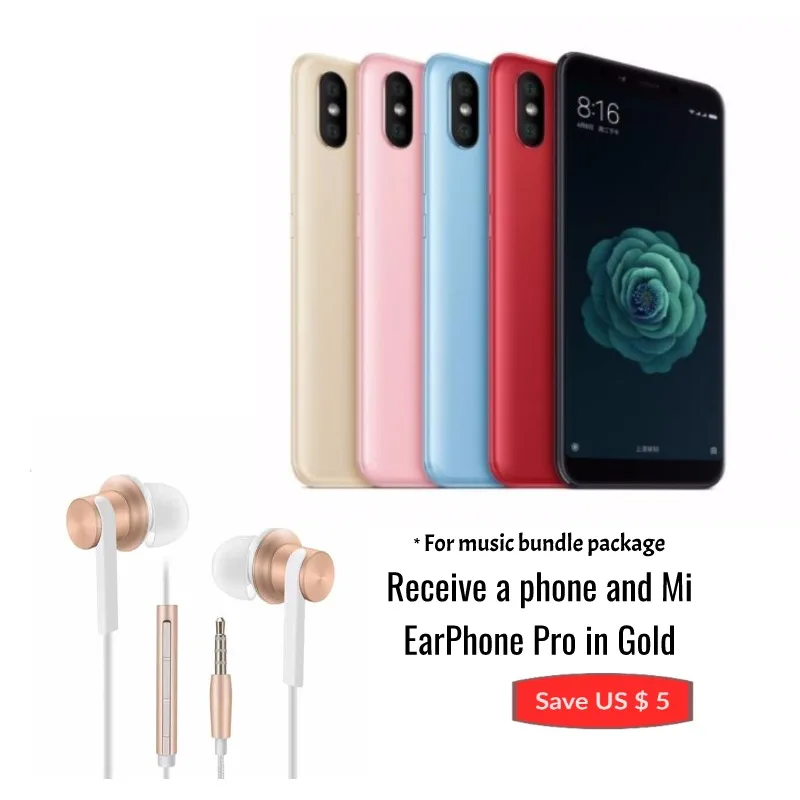 Глобальная версия Xiaomi Mi A2 Lite 3GB 32GB ROM RAM (1 год гарантии продавца) новый комплект и