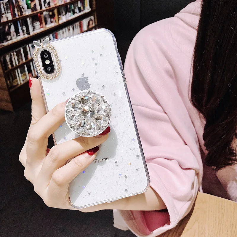 Для iPhone X XS XR MAX прозрачный черный мягкий чехол для телефона из ТПУ подушка