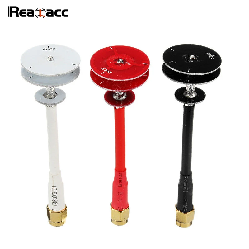 Realacc 5,8G 5dBi 50 Вт всенаправленная плоская панель пагода FPV антенна LHCP RHCP SMA RP-SMA для RC моделей белый красный черный
