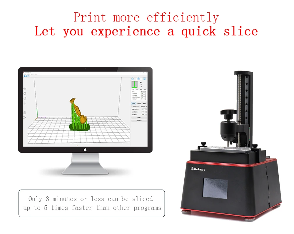 Kelant Orbeat D200 SLA 3D принтеры DLP SLA impresora 3 d комплект УФ смоляный светильник 3,5 ''Настольный 405nm impressora 3d принтер