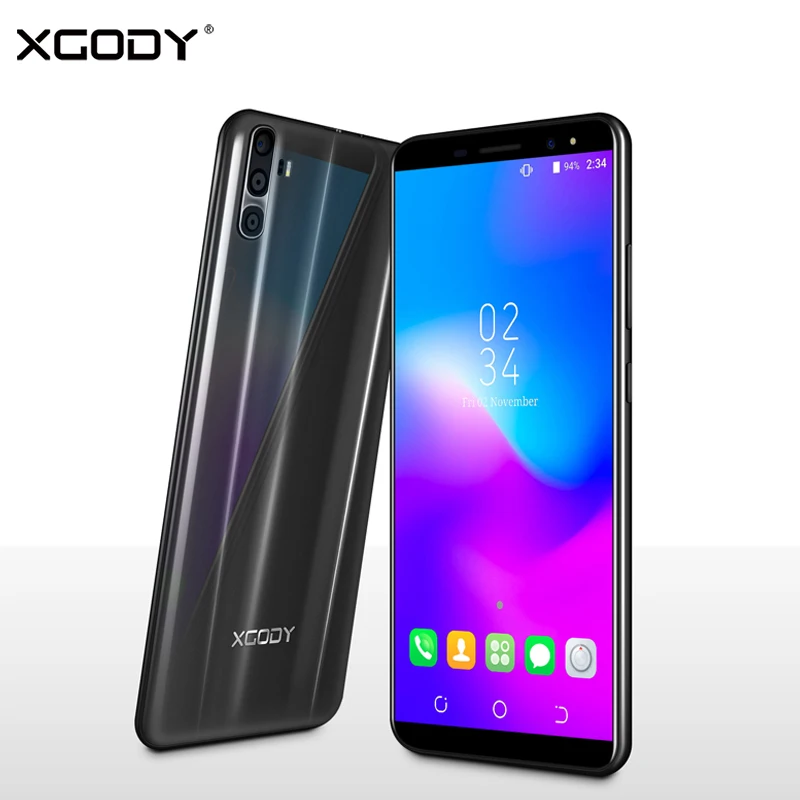 XGODY смартфон 3G 6 дюймов 18:9 Celular Android 7 0 Full Экран мобильный телефон 4 ядра 1 ГБ + 16 2500