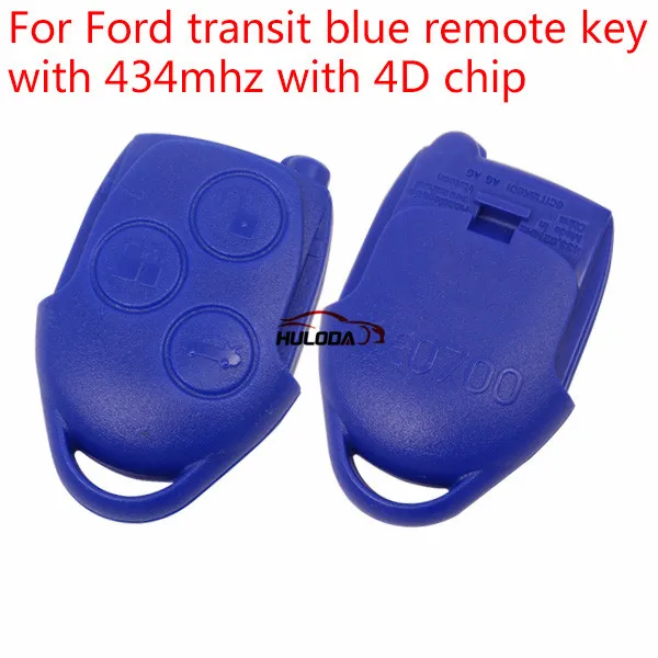 Для Ford original Transit blue дистанционный ключ с 434 МГц 4D чипом FCCID: 6CIT15K601 AG логотипом|Ключ