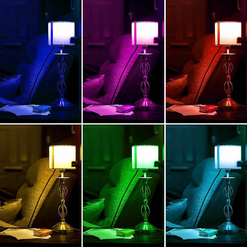 Diue Dimmable E27 B22 E14 Светодиодная лампа 3 Вт цветные светодиодные лампы пульт