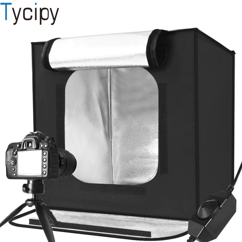 Светодиодный софтбокс Tycipy 40*40 см для фотостудии фотосъемки Портативная сумка