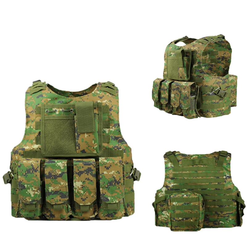 Камуфляжный военный жилет необходимое снаряжение для боя тактический Премиум
