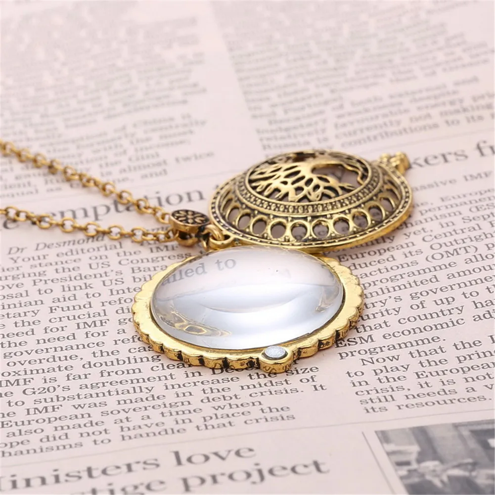 Lureme Vintage Tree of Life Magnifying Glass Sliding Top Magnet Antique Pendant Necklace (nl005972) | Украшения и аксессуары