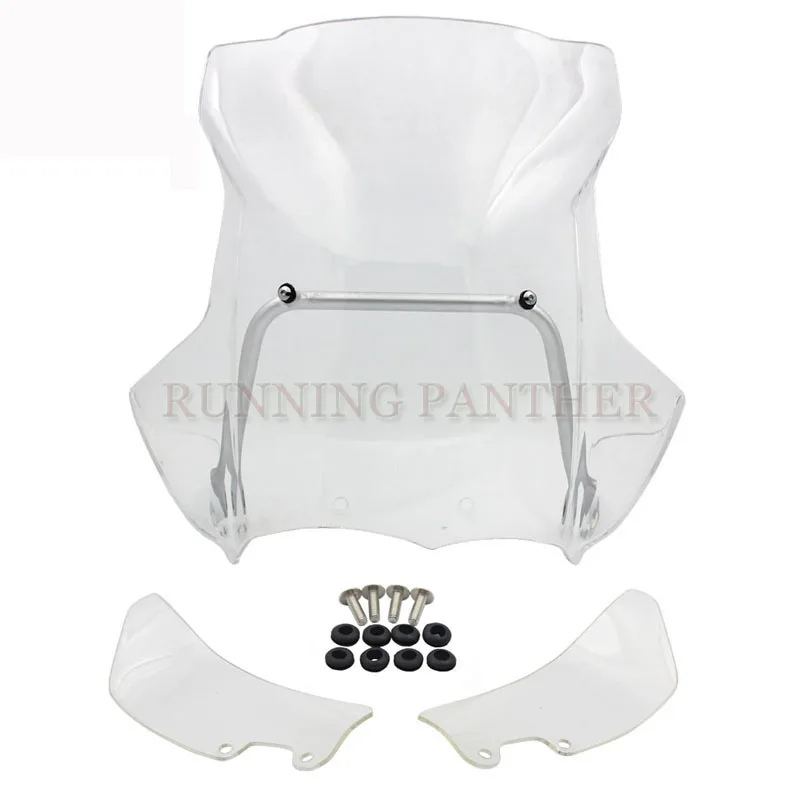 Переднее ветровое стекло из АБС пластика для мотоцикла + боковые ветровые