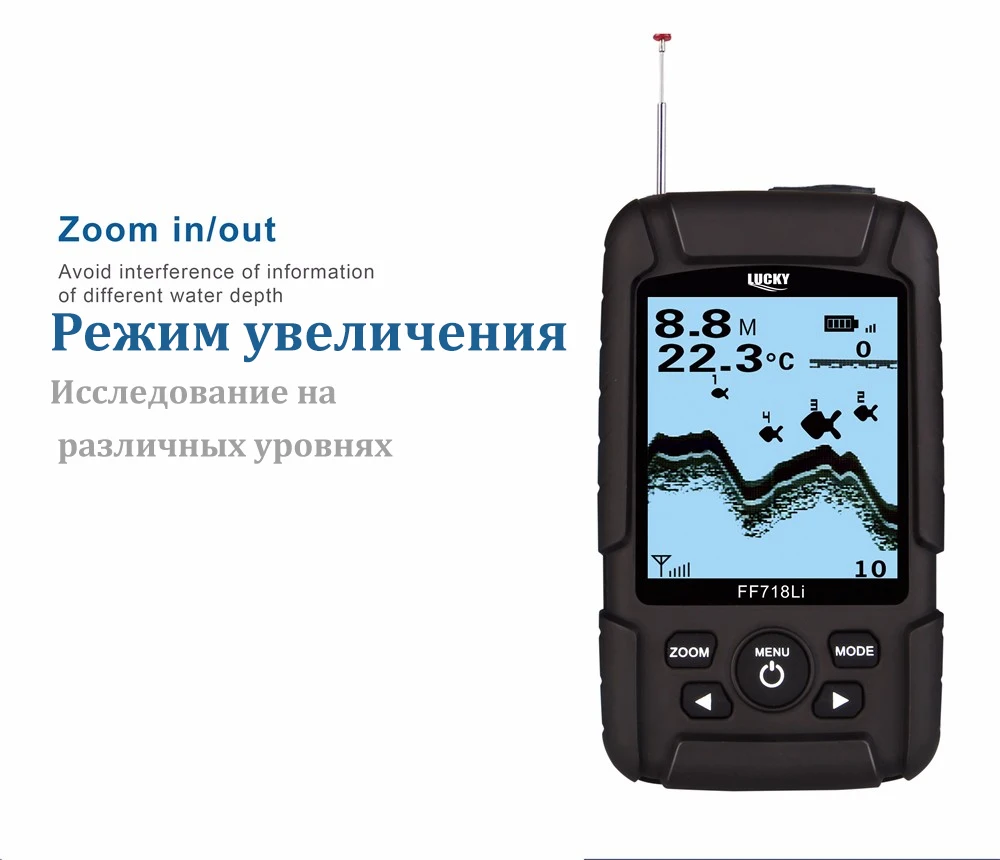 Цена FF718Li-W Lucky беспроводной эхолот для рыбалки эхолот Fish Finder Sonar For Fishing Sonar эхолоты рыбалка эхолот для рыбалки Fishing Sonar эхолот беспроводной лаки Lucky ...