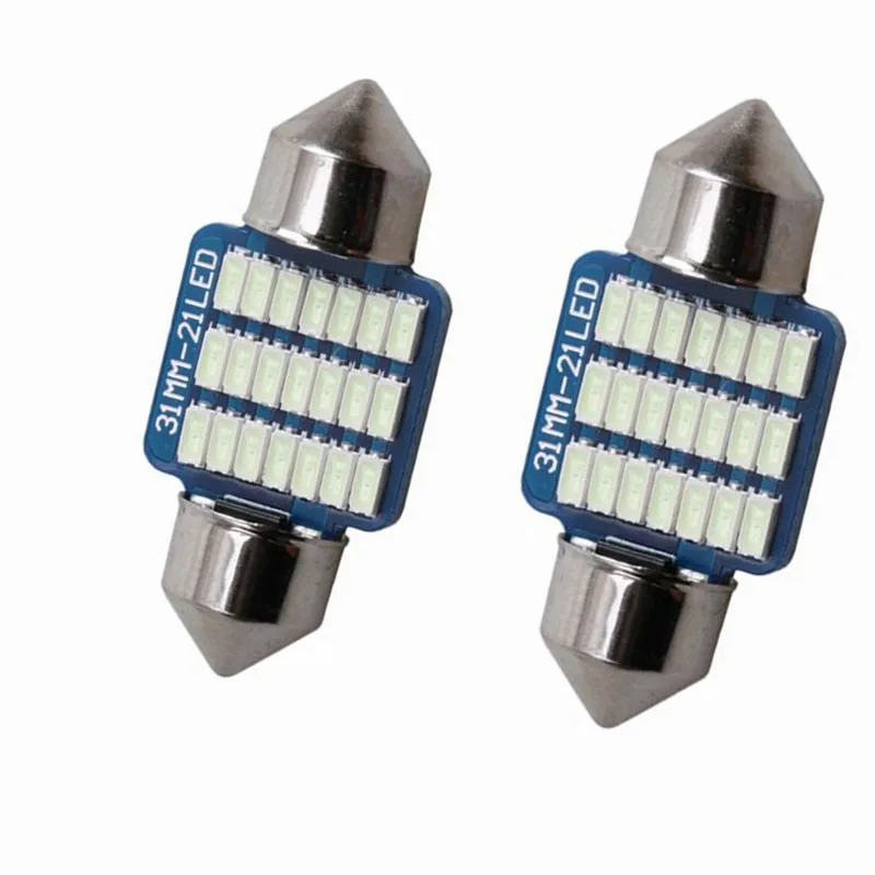 Гирлянда светодиодная лампа 31 мм для салона автомобиля 4 шт. 3014SMD купольная карта