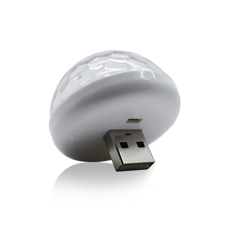 Светодиодный USB автомобильный атмосферный светильник 5 в RGB Мини Романтический 3