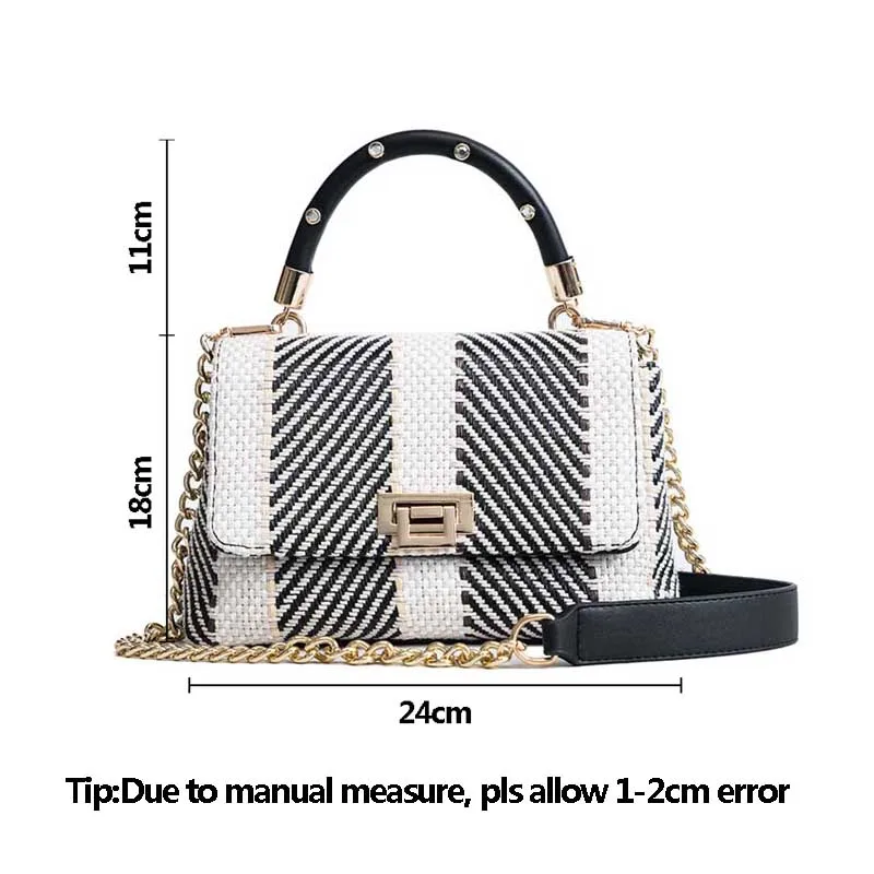 

Women Travel Summer Straw Bags INS Popular Beach Female Handbag Fashion Lady Shoulder Bag Mini Casual Top-Handle Tote SS3242
