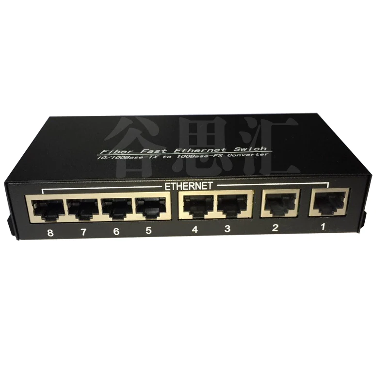 1F8E волоконно-Быстрый ethernet POE коммутатор 1 одномодовый двухволоконный оптический