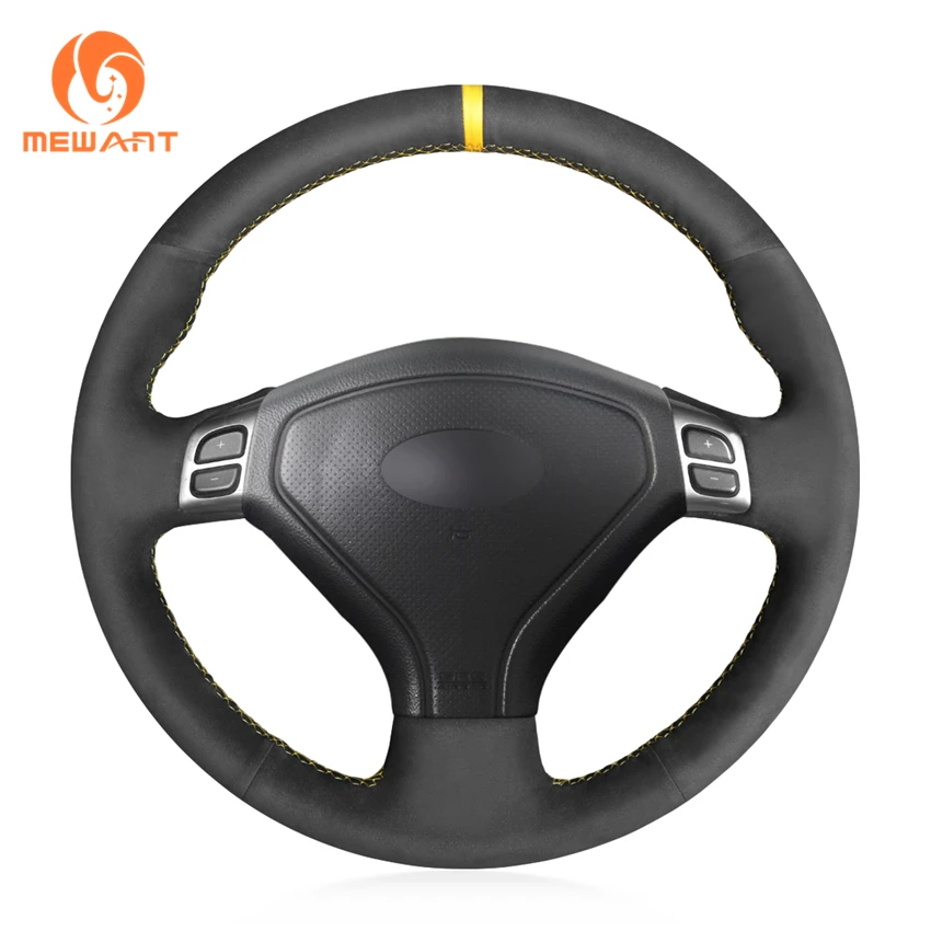 MEWANT черная крышка рулевого колеса из искусственной замши для Subaru Forester 2005 2006 2007