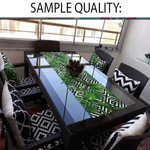 Серый белый желтый полосатый геометрический 3D-рисунок Современная скатерть для