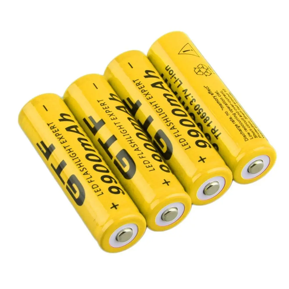 4 шт. литий ионные аккумуляторы 3 7 в 9900 мАч|battery charger|li-ion batterygtf 18650 |
