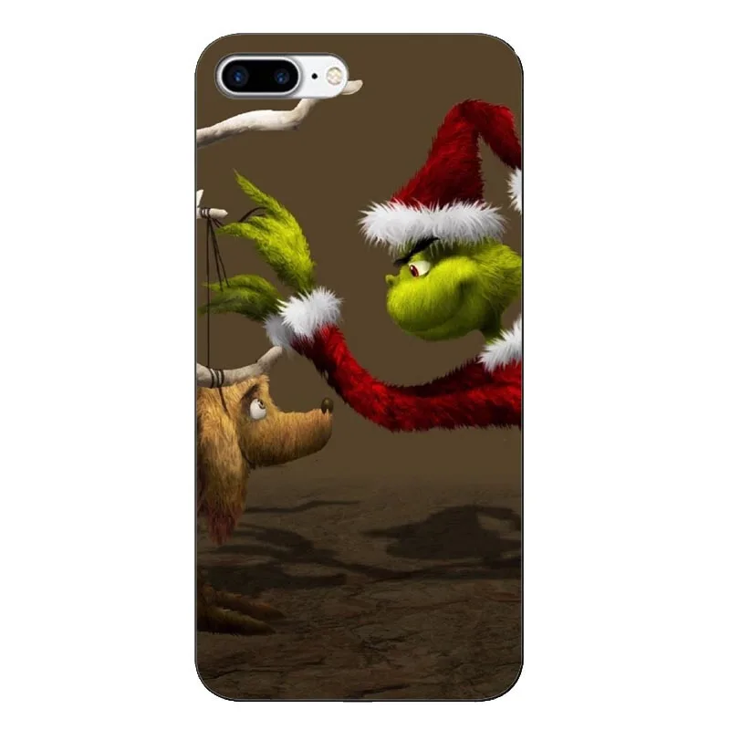 Как зеленый Monster Grinch палантин Рождественский мягкий чехол для телефона iPhone X XS MAX 6