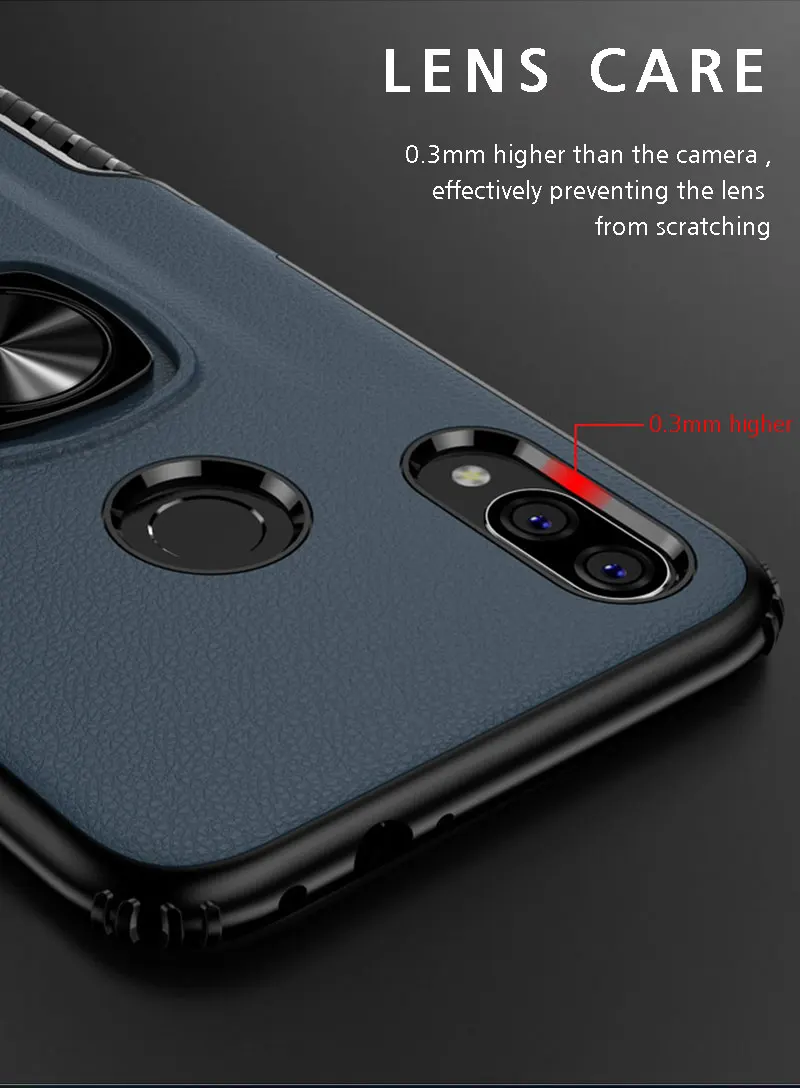 Для Red mi Note 6 7 8 Pro Чехол с магнитом автомобильный стенд для колец на палец держатель защитный чехол для Xiao mi Pocophone F1 mi 8 9 SE чехол