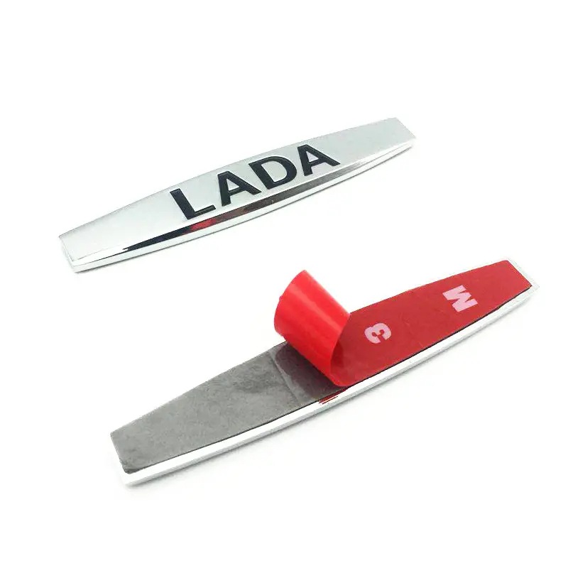 FDIK 2PCS/set 3D Metal for LADA Logo Car Sticker Granta Kalina Priora Side Emblem Tail Badge Auto Rear Trunk Decoration | Автомобили и