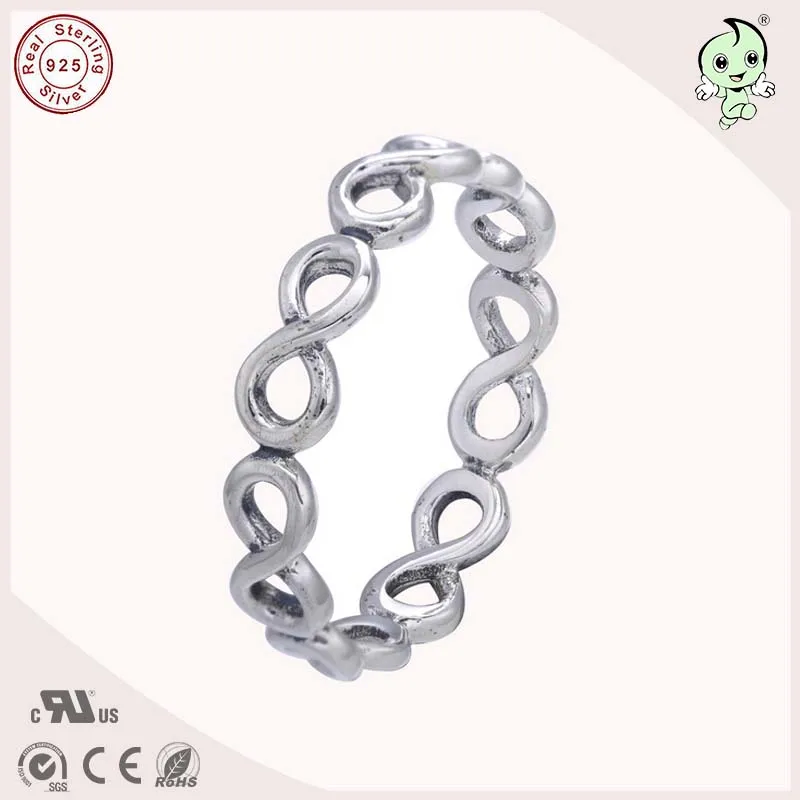Good Quality Popular Simple Design 925 Real Silver Infinite Love Ring Band | Украшения и аксессуары