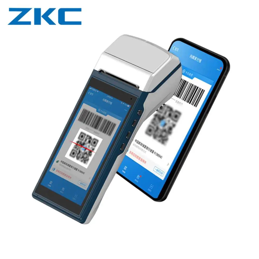 Прочный портативный 4G Wifi NFC RFID считыватель 1D 2D сканер штрих кода для Android 7 1 POS