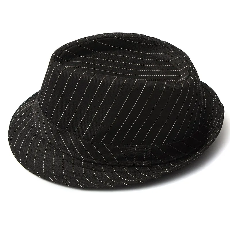 Панама в черную полоску для мужчин и женщин хлопковая пляжная шляпа от солнца с