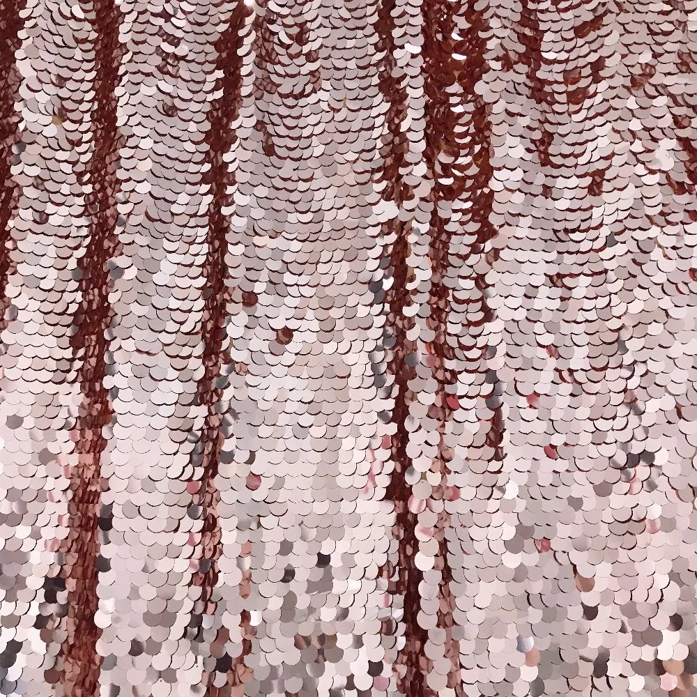 1 шт./лот 8* 8ft(2,4 м) бесшовные luxe блесток фон Роза цвет для photo booth без шва Большой блесток задний план с карманами