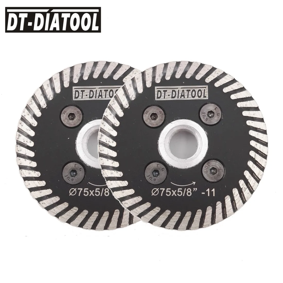 Бриллиантовое полотно для пилы с фланцем диаметром 75 мм 2 шт. 5/8 11|diamond blade|diamond saw