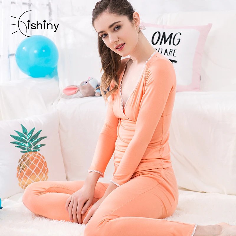 Одежда для беременных Hishiny осень-зима Одежда для беременных топы для беременных брюки костюм для грудного вскармливания для беременных жен... от AliExpress WW