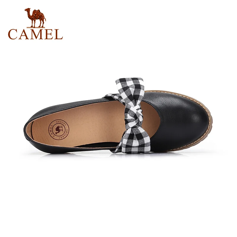 CAMEL/женские весенние новые повседневные тонкие туфли для женщин кожаные лодочки