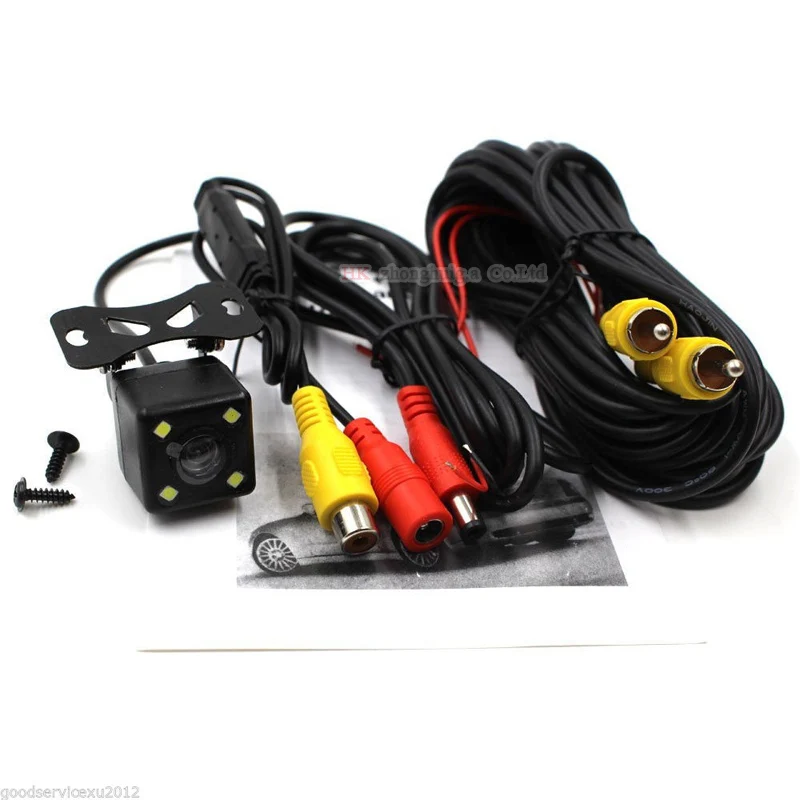 Водонепроницаемая Автомобильная камера ночного видения с 4 светодиодный