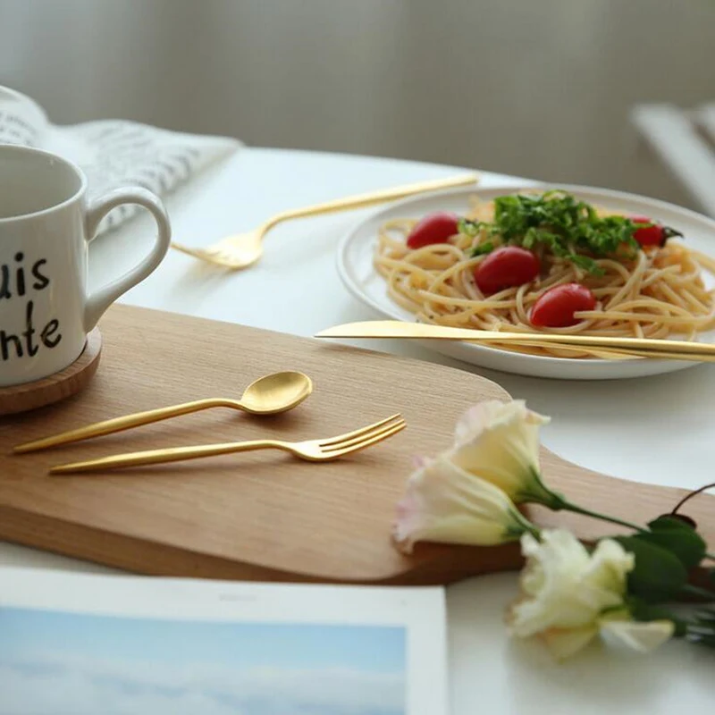 Набор столовых приборов из чистого золота 30 шт. | Дом и сад