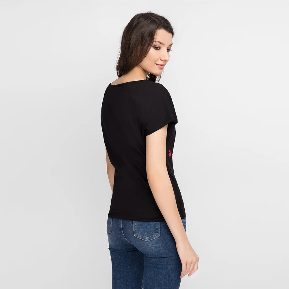 Gloria Jeans Футболка с ярким принтом для девушки GKT001101 | Женская одежда