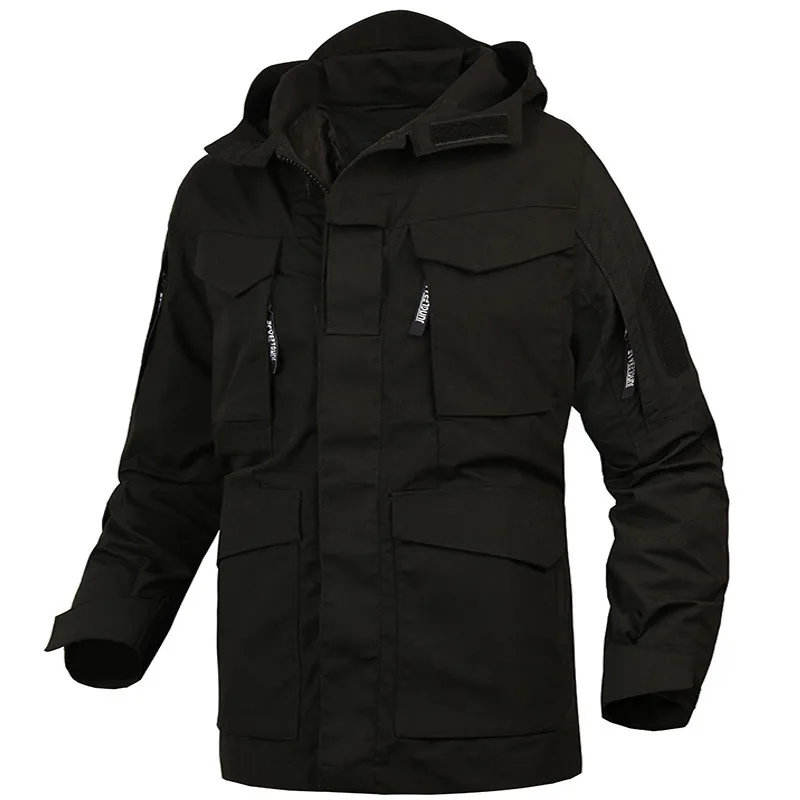 

M65 UK US Army Tactical Jacket Casual Windbreaker Men Winter Autumn Waterproof Flight Pilot Coat Hoodie Military Field Jacket
