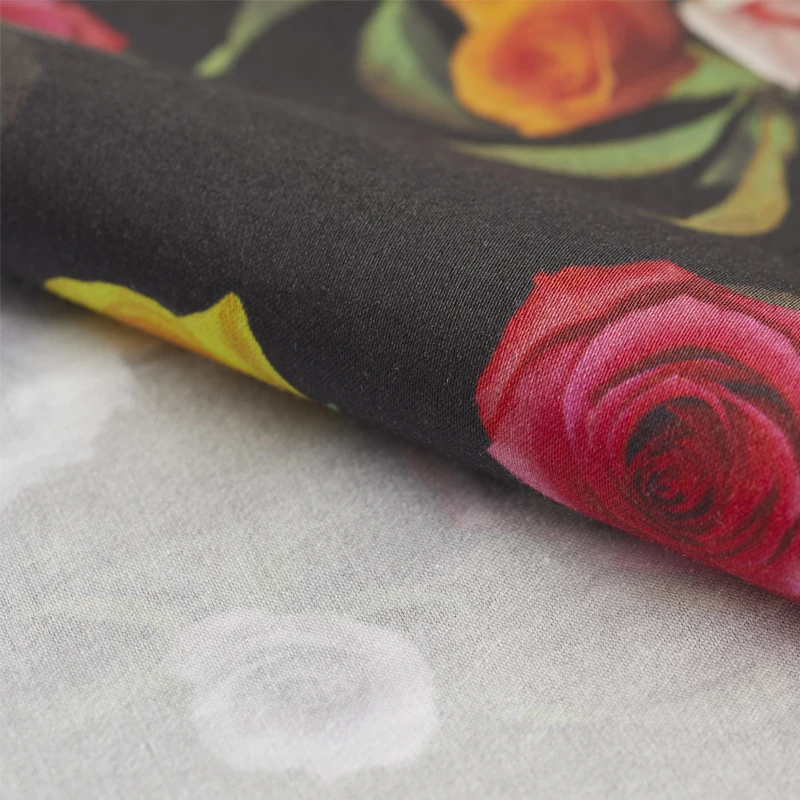 Polyester fabric for dress High-end fashion flower pattern printed cloth spandex clothing diy sewing patchwork material | Дом и сад