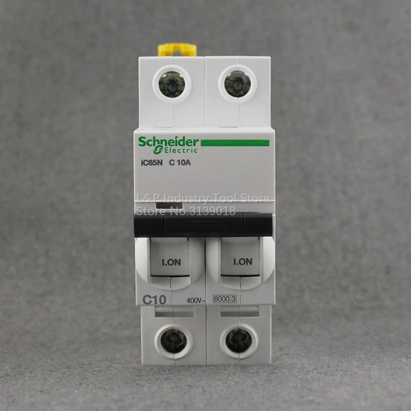 

100% New Original Schneider IC65N 2P C10A A9F18210 Vacuum Circuit Breaker MCB Good Quality Acti9 Type C