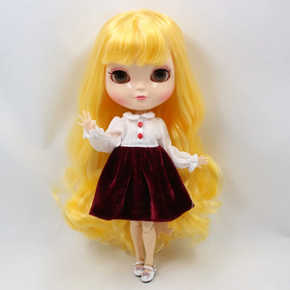 Кукла ICY 1/6 с маленькой грудью азон тело натуральная кожа желтые волосы