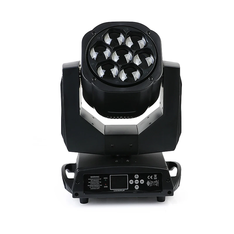 

7x15 Вт RGBW 4в1 Zoom Wash Beam LED Bee Eyes Moving Head lights для сцены, дискотеки