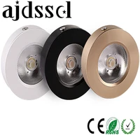 led ultra thin surface mounted downlight 3w 5w 7w 10w 15w ac85 265v spot led downlight led ceiling light no power installation