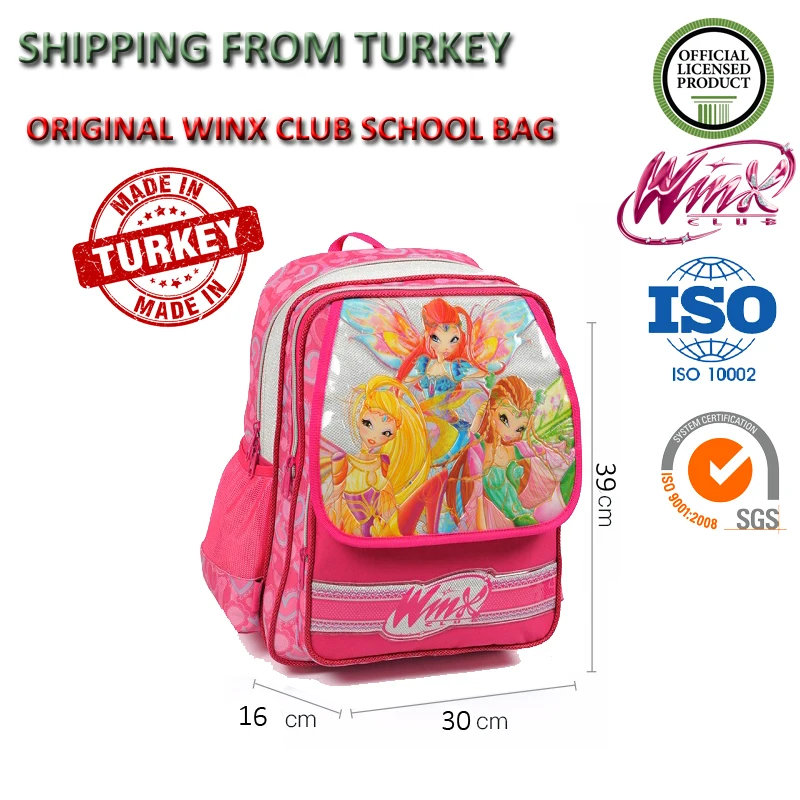 Оригинальный Winx Club 63186 школьный рюкзак студенческие повседневные сумки детские