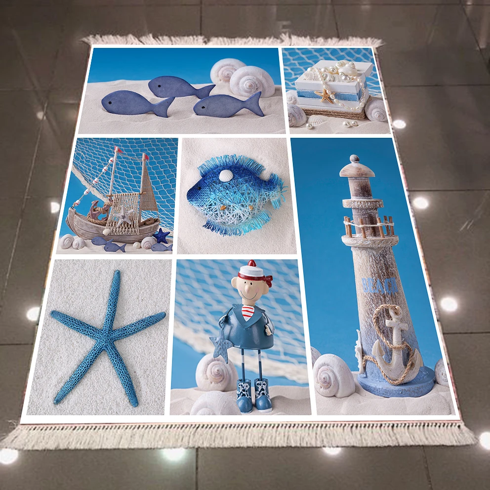 

Коврик из микрофибры с 3d рисунком морской звезды моряка
